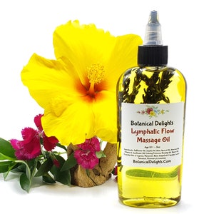 Lymphatic Flow Essential Oil Massage, For Lymph Drainage, Muscle Spasms, Leg Cramps, Restless Legs, Breast Lymph Relief image 3