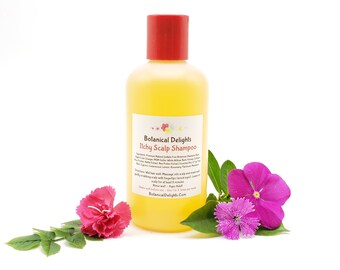 Itchy Scalp Shampoo with Essential Oils, A Natural Sulfate Free Shampoo for Scalp Fungus, Flakes and Irritated Scalp