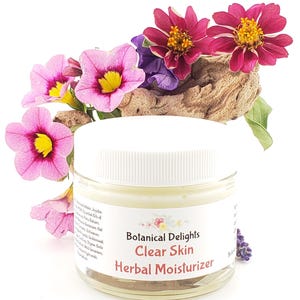 Herbal Moisturizer Clear Skin, Natural skincare for complicated skin, sensitive skin, redness image 5