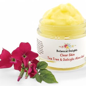 Tea Tree & Salicylic Acid Gel, Clear Skin Herbal Moisturizer, Deep pore cleansing, Blemish-Prone imagem 4