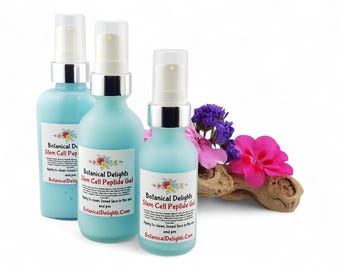 Stem Cell Peptide Gel, Science Based Botanical Active Skincare for Beautiful Skin, Amino Acids