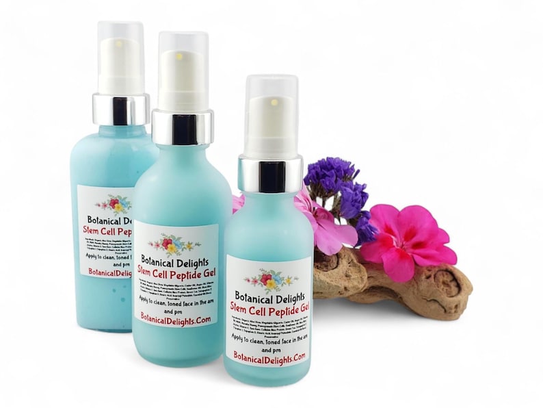 Stem Cell Peptide Gel, Science Based Botanical Active Skincare for Beautiful Skin, Amino Acids image 1