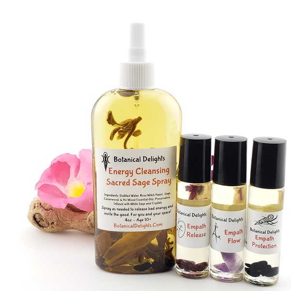 Empath Protection Essential Oil Set, Spiritual Empath Aromatherapy for Energy Shield, Intuitive, Highly Sensitive HSP