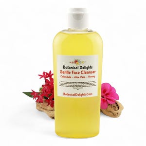 Gentle Botanical Skincare, Facial Cleanser, Botanical Moisturizer and Botanical Toner - Calendula, Aloe Vera, Skincare Set, Sensitive Skin bild 5