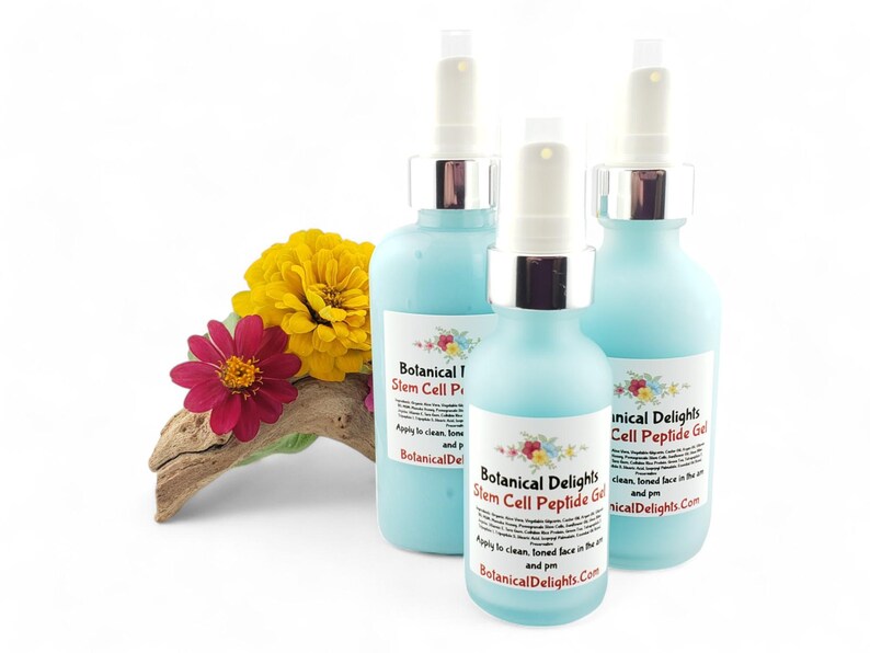 Stem Cell Peptide Gel, Science Based Botanical Active Skincare for Beautiful Skin, Amino Acids image 5