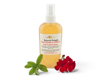 Saw Palmetto & Caffeine Follicle DHT Spray with Nettle, Rosemary, Healthy Balanced Scalp