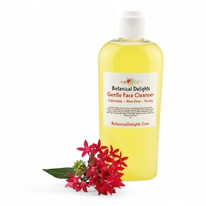 Gentle Botanical Skincare, Facial Cleanser, Botanical Moisturizer and Botanical Toner - Calendula, Aloe Vera, Skincare Set, Sensitive Skin bild 6