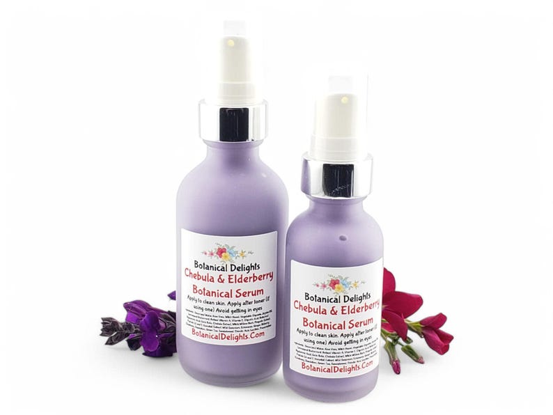 Chebula & Elderberry Facial Serum, A true botanical serum for hydrated, dewy, glowing skin, With Retinol, Hyaluronic Acid image 8