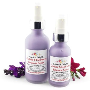 Chebula & Elderberry Facial Serum, Feed your Skin! A true botanical serum for hydrated, dewy, glowing skin, With Retinol, Hyaluronic Acid