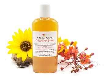 Clear Skin Toner and Blemish Facial Wash , Cleanses and exfoliates skin in one step for clear, fresh looking skin