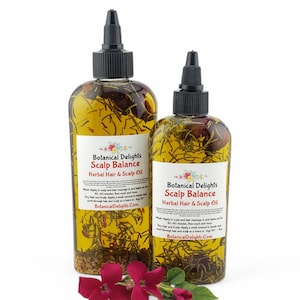 Scalp Balance & Herbal Hair Scalp Oil, Nourishing Botanical Oil, 100% Natural Pure Hair Growth Oil, Moisturizing DHT Blocker for Hair Loss