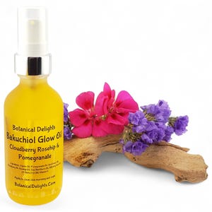 Bakuchiol Glow Oil with Cloudberry, Rosehip & Pomegranate - Plant-Based Retinol, Non-Greasy, Bio-Retinol image 2