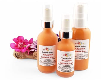 Astaxanthin Radiance Serum, Retinol, Multiple Peptides and Hyaluronic Acid for Beautiful Skin, Sea Minerals, Vitamins