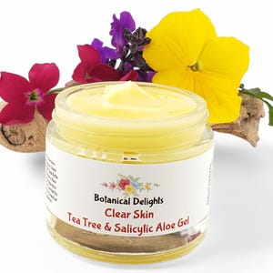 Tea Tree & Salicylic Acid Gel, Clear Skin Herbal Moisturizer, Deep pore cleansing, Blemish-Prone imagem 8