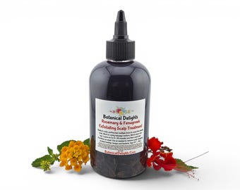 Rosemary & Fenugreek Exfoliating Scalp Treatment, DHT Scalp Balance, Clarifying, Prewash for Buildup, pH Balance