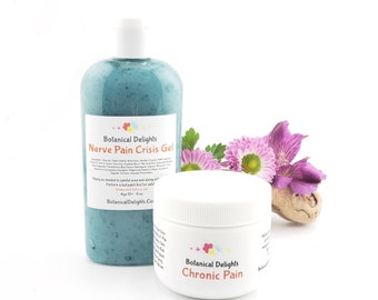 Chronic Ache Gel and Nerve Crisis Gel, Essential Oil Blend for Nerve, Back, Knees and More