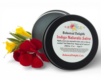 Indigo Naturalis Skin Balm, Oregon Grape and Skin Loving Herbs, Everything Salve