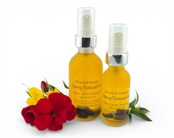 Luxury Botanical Facial Oil, Superior blend of plant carrier oils expertly blended with essential oils