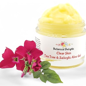 Tea Tree & Salicylic Acid Gel, Clear Skin Herbal Moisturizer, Deep pore cleansing, Blemish-Prone imagem 2