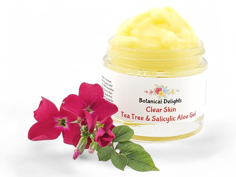 Tea Tree & Salicylic Acid Gel, Clear Skin Herbal Moisturizer, Deep pore cleansing, Blemish-Prone imagem 2