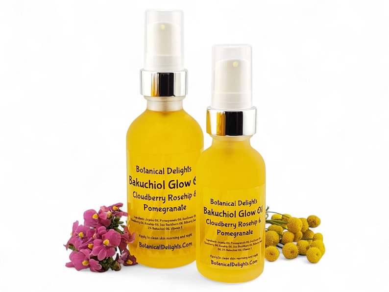 Bakuchiol Glow Oil with Cloudberry, Rosehip & Pomegranate - Plant-Based Retinol, Non-Greasy, Bio-Retinol image 9