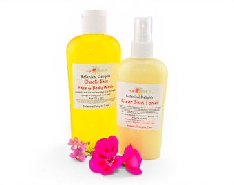 Niacinamide Chaotic Skin Face & Body Wash, Clear Skin Toner, for Blemish-Prone Skin, Cleanses and Exfoliates