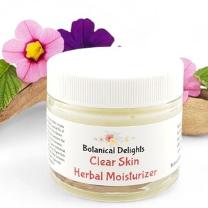 Clear Skin Herbal Moisturizer, Plant Based Natural Skincare for All Skin Types immagine 5