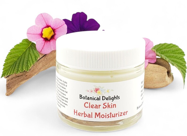 Clear Skin Herbal Moisturizer, Plant Based Natural Skincare for All Skin Types immagine 5