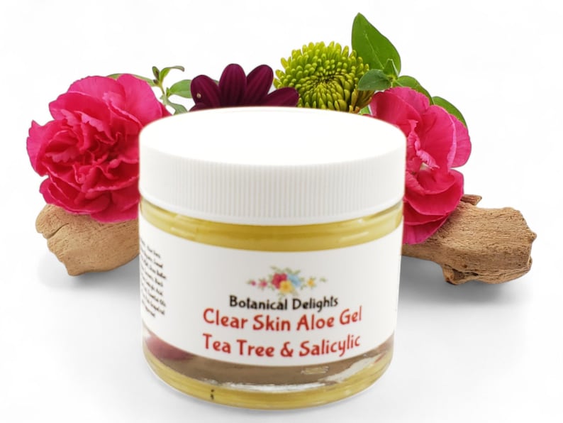 Tea Tree & Salicylic Acid Gel, Clear Skin Herbal Moisturizer, Deep pore cleansing, Blemish-Prone imagem 9