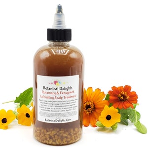 Rosemary & Fenugreek Exfoliating Scalp Treatment, For Itchy Scalp, Flakes, Hair Loss and Shedding