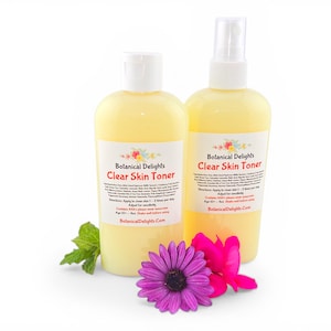 Niacinamide Clear Skin Toner, Cleanses and exfoliates skin, Natural herbal skin care, Oily, Combination and Complicated skin