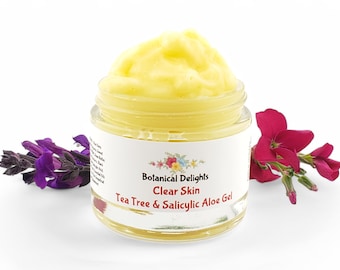 Tea Tree & Salicylic Acid Gel, Clear Skin Herbal Moisturizer, Deep pore cleansing, Blemish-Prone