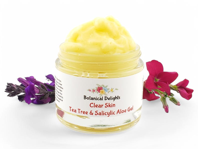 Tea Tree & Salicylic Acid Gel, Clear Skin Herbal Moisturizer, Deep pore cleansing, Blemish-Prone imagem 1