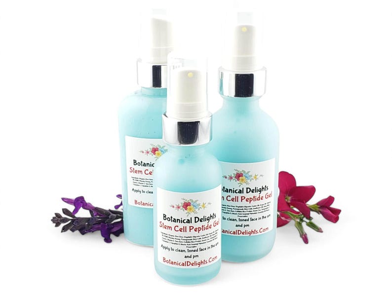 Stem Cell Peptide Gel, Science Based Botanical Active Skincare for Beautiful Skin, Amino Acids image 2