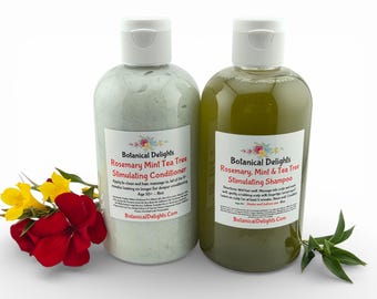 Rosemary Mint & Tea Tree Scalp Balancing Botanical Shampoo and Conditioner