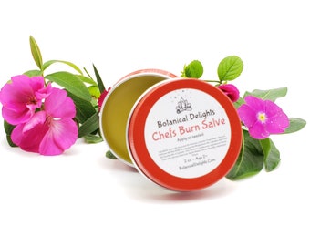 Chefs Burn Salve with Essential Oils, Burn Balm also Great for Winter Skin, Dry Skin, Dry Hands