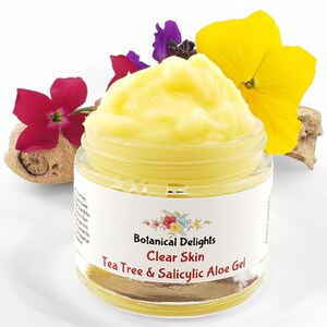Tea Tree & Salicylic Acid Gel, Clear Skin Herbal Moisturizer, Deep pore cleansing, Blemish-Prone imagem 6