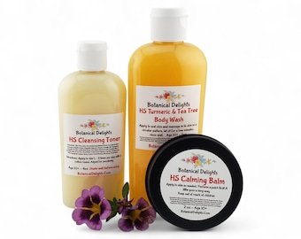 HS Skin Products, Natural Products that WORK! Botanical Serum, Plant Based, Cleanser, Body Wash, Balm, Aloe Gel