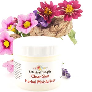Clear Skin Herbal Moisturizer, Plant Based Natural Skincare for All Skin Types immagine 7