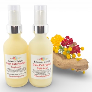 Stem Cell Peptide Day & Night Facial Serum - Double Serum for Short-Term and Long-Term Results image 1