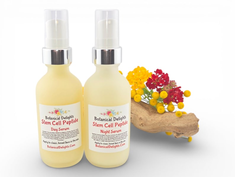 Stem Cell Peptide Day & Night Facial Serum - Double Serum for Short-Term and Long-Term Results image 1