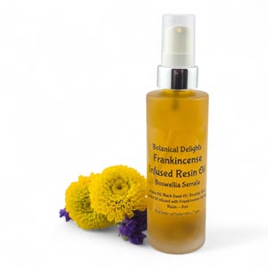 Frankincense Resin Oil with Boswellia Serrata, Lg 2oz Size - skin-loving fatty acids and antioxidants image 6