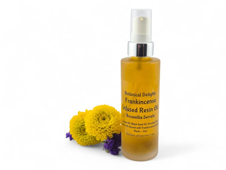 Frankincense Resin Oil with Boswellia Serrata, Lg 2oz Size - skin-loving fatty acids and antioxidants image 6