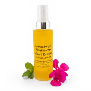 Frankincense Resin Oil with Boswellia Serrata, Lg 2oz Size - skin-loving fatty acids and antioxidants image 1