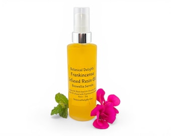Frankincense Resin Oil with Boswellia Serrata, Lg 2oz Size - skin-loving fatty acids and antioxidants
