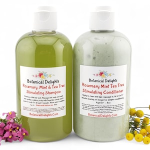 Rosemary Mint & Tea Tree Scalp Balancing Botanical Shampoo and Conditioner - Balance your scalp