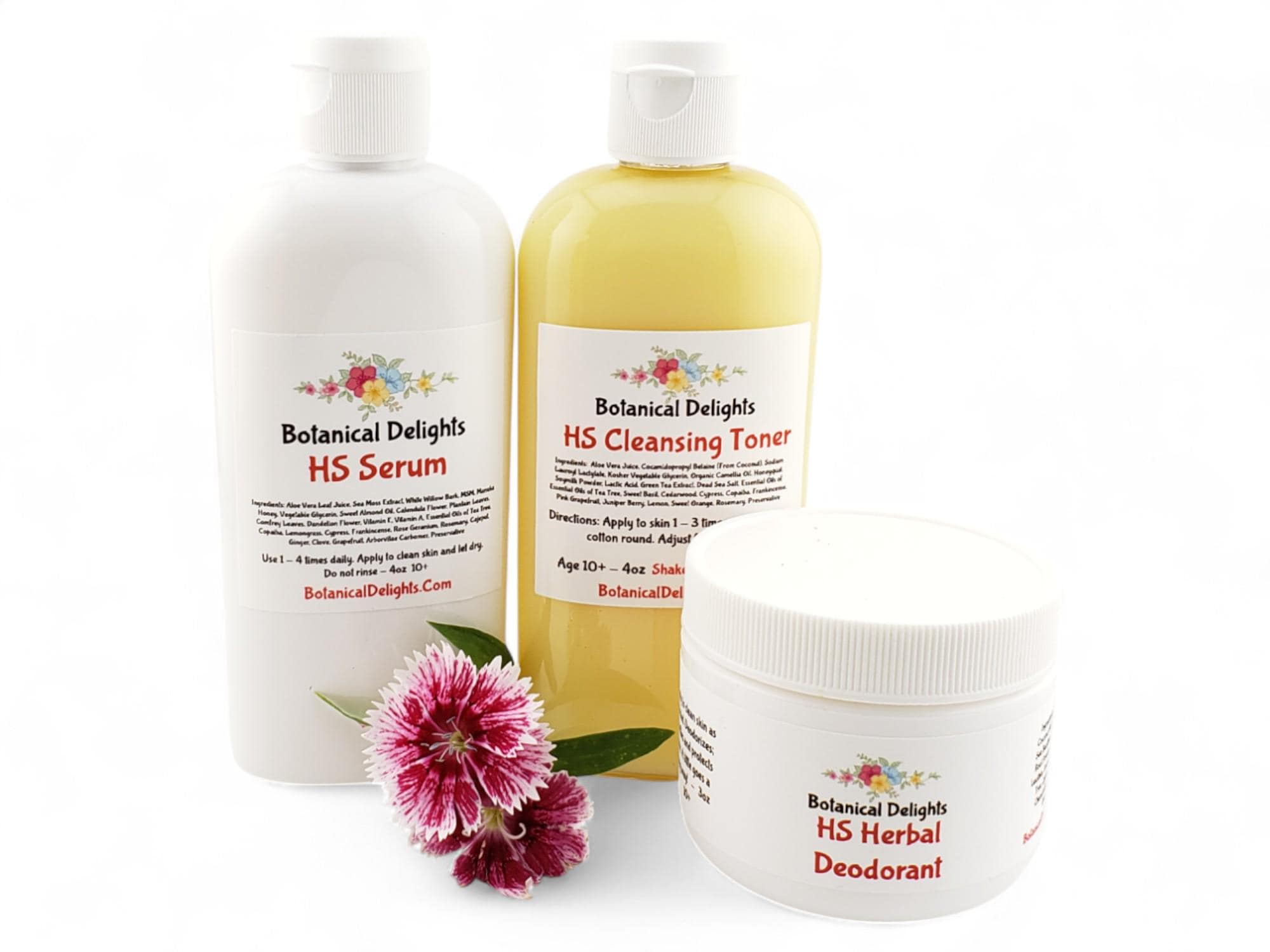 HS Skin Products, Natural Botanical Products that work! Skin Balm, Body Wash, Herbal Aloe Gel, Salve, Soothing Propolis, Deodorant, Cleanser