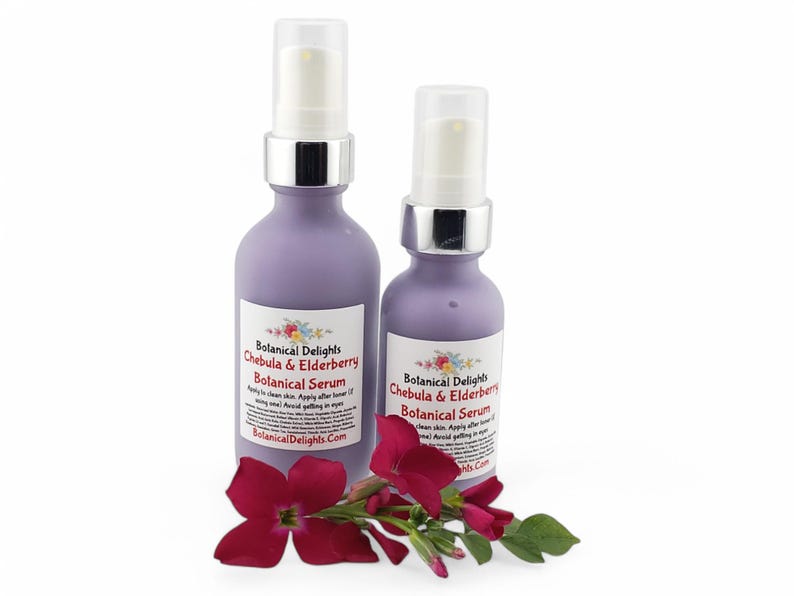 Chebula & Elderberry Facial Serum, A true botanical serum for hydrated, dewy, glowing skin, With Retinol, Hyaluronic Acid image 5
