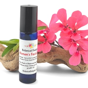 Women's Facial Hair Roller and AHA Toner