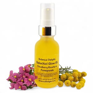 Bakuchiol Glow Oil with Cloudberry, Rosehip & Pomegranate - Plant-Based Retinol, Non-Greasy, Bio-Retinol image 5